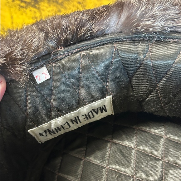 Authentic warm Gray Fur Hat vintage - Picture 10 of 13